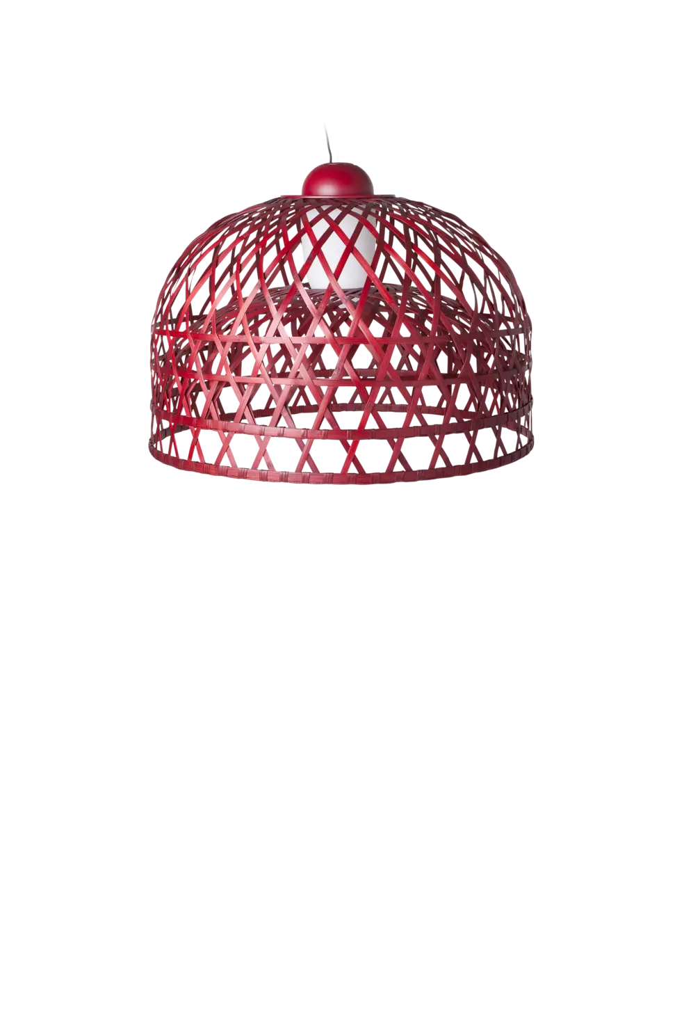 Emperor suspension light small red front view